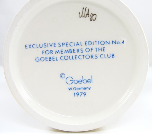 Statuina porcellana Goebel Collectors Club San Valentino Gioia 399 TMK 6 senza scatola - Foto 7 di 7