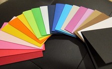 20 Color Assortment Pre-Scored A2 Cardstock 5 1/2 x 4 1/4 for Card Making