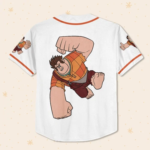 Custom Disney Wreck it Ralph Simple, Custom Disney Baseball Jersey
