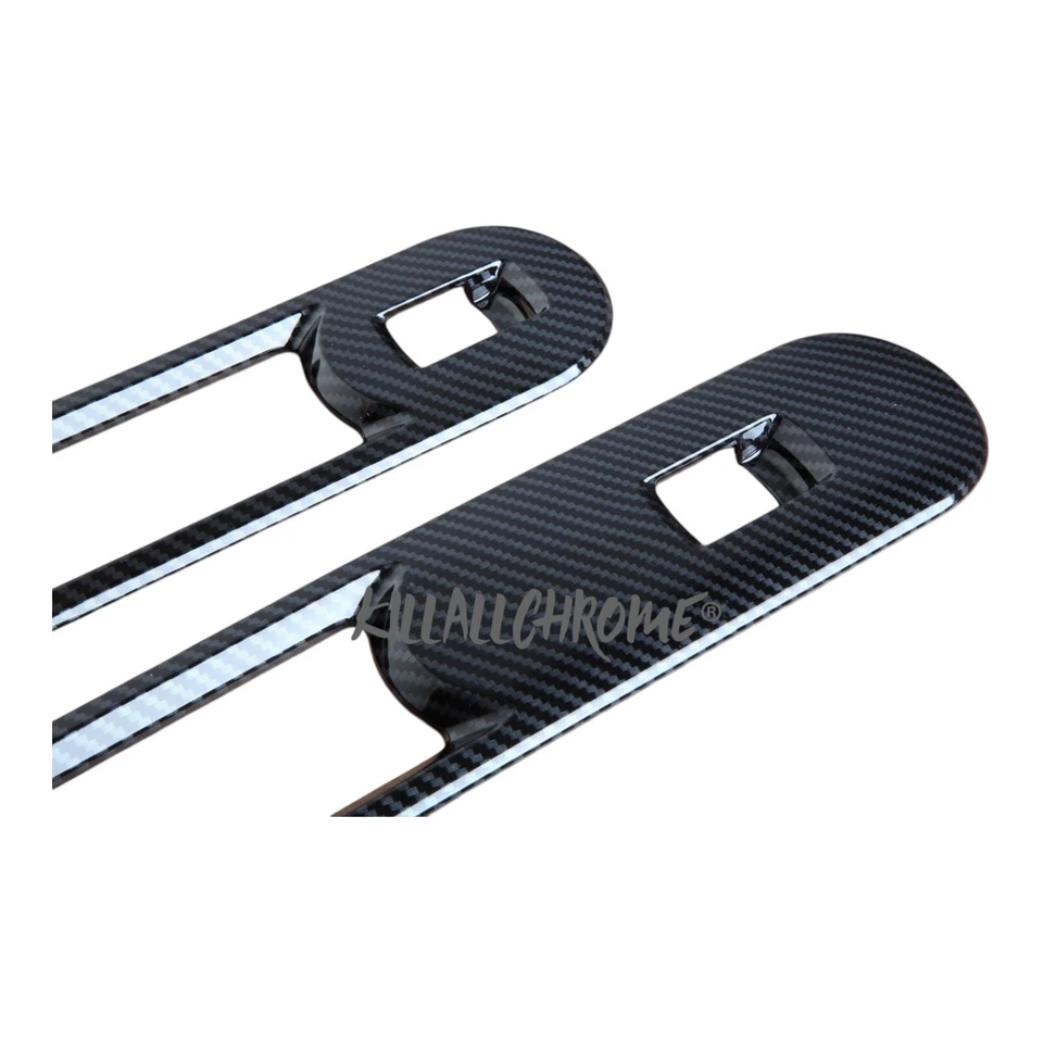 MINI F54 Clubman Carbon Look Interruttore Finestra Copri Trims JCW VENDITORE UK - Immagine 3 di 4