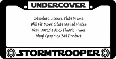 stormtrooper license plate frame
