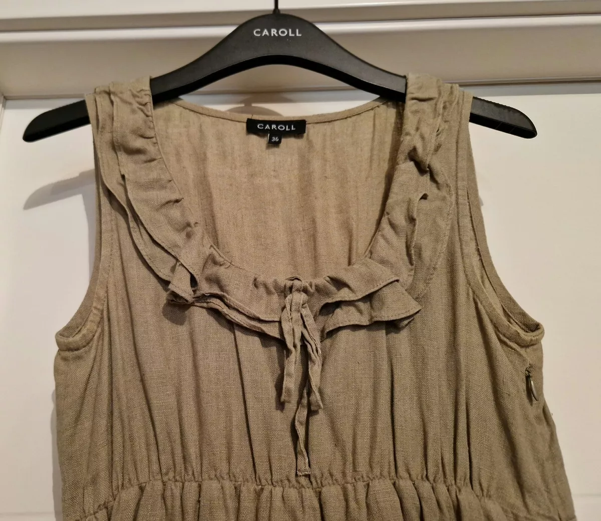 Robe Caroll dress taille 36 FR kaki lin