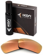 Polarized IKON Replacement Lenses For Oakley Badman Rose Gold Mirror