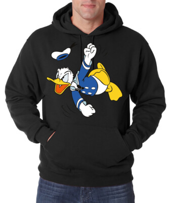Youth Designz Herren Hoodie Angry Donald Pullover Logo Mickey Minnie Cartoon Fun
