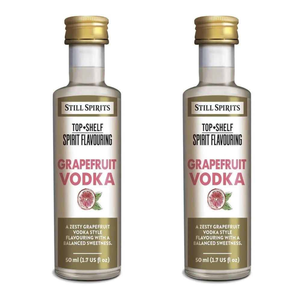 2x Still Spirits Top Shelf Grapefruit Vodka Essence Flavours 2.25L