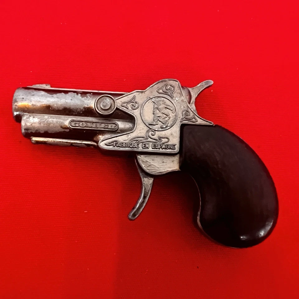 GONHER DERRINGER Nº-56 CAP PISTOL MADE SPAIN  TOY  METAL VINTAGE MINIATURE Works - Image 4 of 4