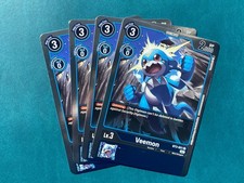 Veemon BT3-021 Playset Resurgence Booster Foil Digimon Card Game x4