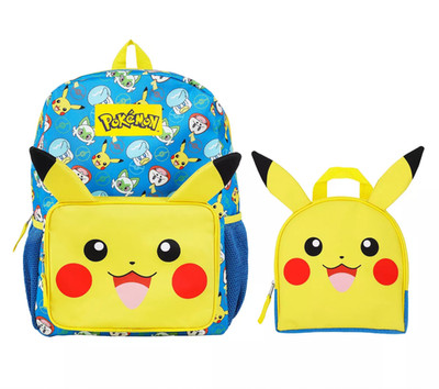 Pokemon Pikachu Kids Backpack and Utility Case Set