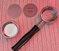 Normcore Bottomless Portafilter For Gaggia, 58mm + VST filter & puck screens