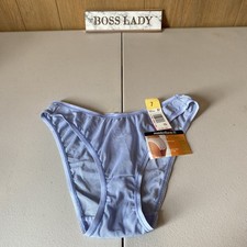 MAIDENFORM Viva La Tanga Vintage Periwinkle Blue Sheer Panties New Size 7