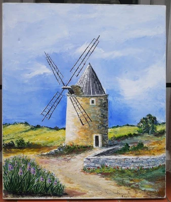 tableau de Françoise Fenassile: moulin de St Saturnin les Apt, Luberon, Provence - Photo 1/4