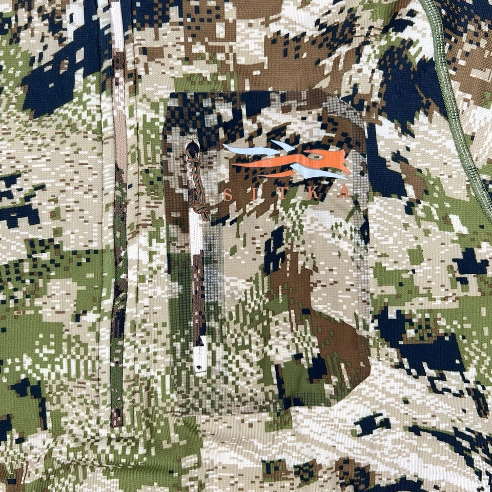 Sitka Core Mid-Wt Zip-T Fleece Mens XXL Optifade Subalpine Odor Control 10036-SA - Image 3 of 4