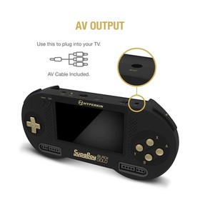 Hyperkin SupaBoy Blackgold Portable Pocket Console for Super NES/Super Famicom