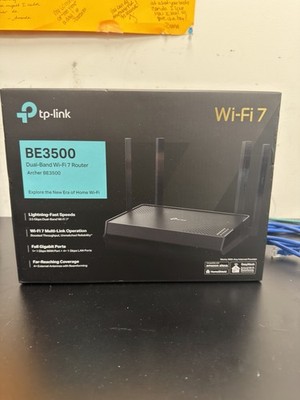 TP-LINK Archer BE3500 Dual-Band Wi-Fi 7 Router, 3.5 Gbps, 4-Port LAN