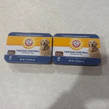 80 Arm & Hammer Care Dental Dog Breath Mints For Tartar & Bad Breath Beef Flavor
