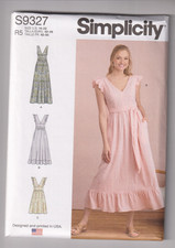 9327 SIMPLICITY - V Neck DRESS - Sz 14/16/18/20/22