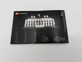 LEGO Architecture The White House 21006 Instruction Guide Manual Only