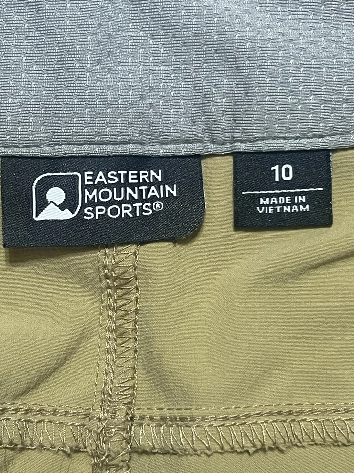 Восточные горные спортивные штаны, женский размер 10, желтовато-коричневый, хаки брюки, прямые штанины - Изображение 4 из 4