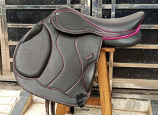 Sella da salto WILDRACE Premium in pelle rosa - stile, comfort