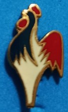 FRANCE OLD OFFICIAL RARE FIRST LOGO AND PIN OF BASKETBALL ASSOTIATION