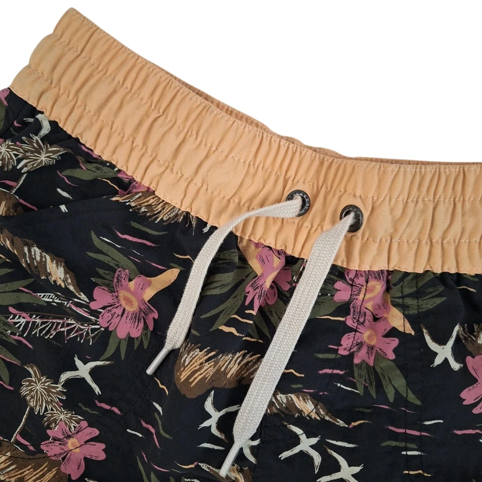 Pantalones Cortos Patagonia Costa Rica Bolsos Niños Niñas Medianos Negros Florales Foto 4 de 4