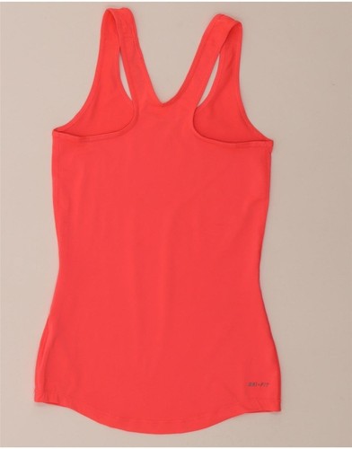 NIKE Womens Dri Fit Graphic Vest Top UK 4 XS Pink Polyester AT07 - Picture 2 of 3