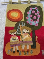 Vintage 1960's Mid Century Modern Evelyn Ackerman ERA Industries Tapestry