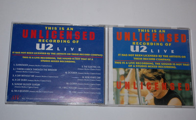 U2 Live CD-Silver CD-SW7-Sunday Bloody Sunday I Will Follow Fire Gloria