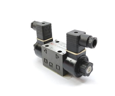 NACHI-FUJIKOSHI SLD-G01-E3X-C1-G30 Solenoid Valve W/ 2x Hirschmann B12-GDM With