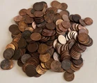Lot 300+ US Pennies Lincoln Cents 2 lbs 6 ROLLS Mixed DATES AND MINT MARKS