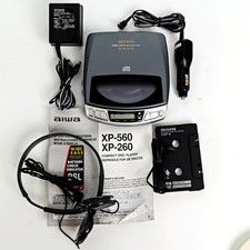 Aiwa Portable CD Compact Disc Player XP-560 EASS WORKS - LCD ISSUE