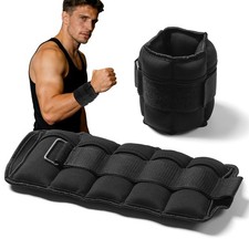 2x Ankle Weights 1/2/3/4/5/10KG Fixed Adjustable Strap Fitness Gym Yoga Training