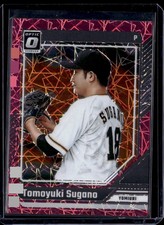2024 Panini Donruss Optic Prizm Tomoyuki Sugano #8 Pink Velocity /79