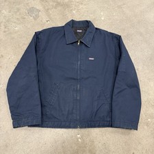 Vintage Dickies Workwear Eisenhower Mechanic Jacket Mens Medium Navy Full Zip