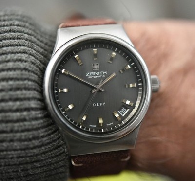 Atemberaubende Zenith Defy Vintage Uhr! Zenith Cal. 2572 ! 38mm Stahlgehäuse!