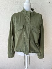 Sanctuary Army Green Armstrong Jacket Crop Utility Green Tea medium Shacket