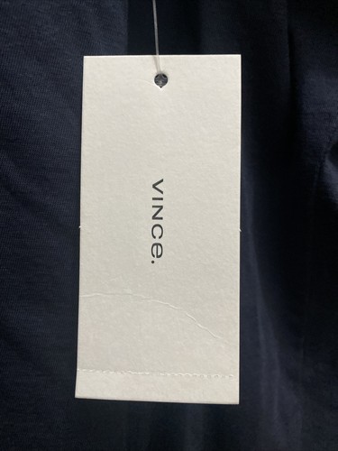 NEU Vince 2XL Herren schwarzes T-Shirt Rundhalsausschnitt Langarm neu mit Etikett $ 75 - Bild 3 von 7