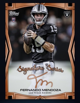 Topps NFL Collect 2026 DIGITAL Fernando Mendoza RC Bronze Signature Series RARE 