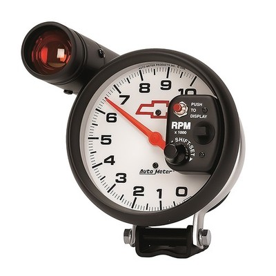 Auto Meter Phantom Series 5'' 10000 RPM Pedestal Mount Tachometer with Amber
