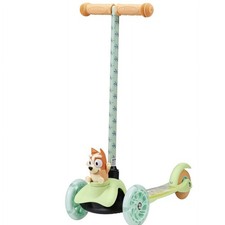 Bluey Bingo Ride-N-Glide Buddies 3D Toddler Scooter, 3 Wheel Kick Scooter for