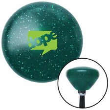Green Dope Bubble Green Retro Metal Flake Shift Knob W M16x1.5 Insert Shifter