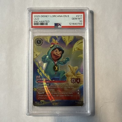Disney Lorcana enchanted Lilo Causing An Uproar 217/204 PSA 10 | eBay
