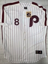 Cooperstown Collection MLB Philadelphia Phillies Jersey# 8 Boone in White S. XL