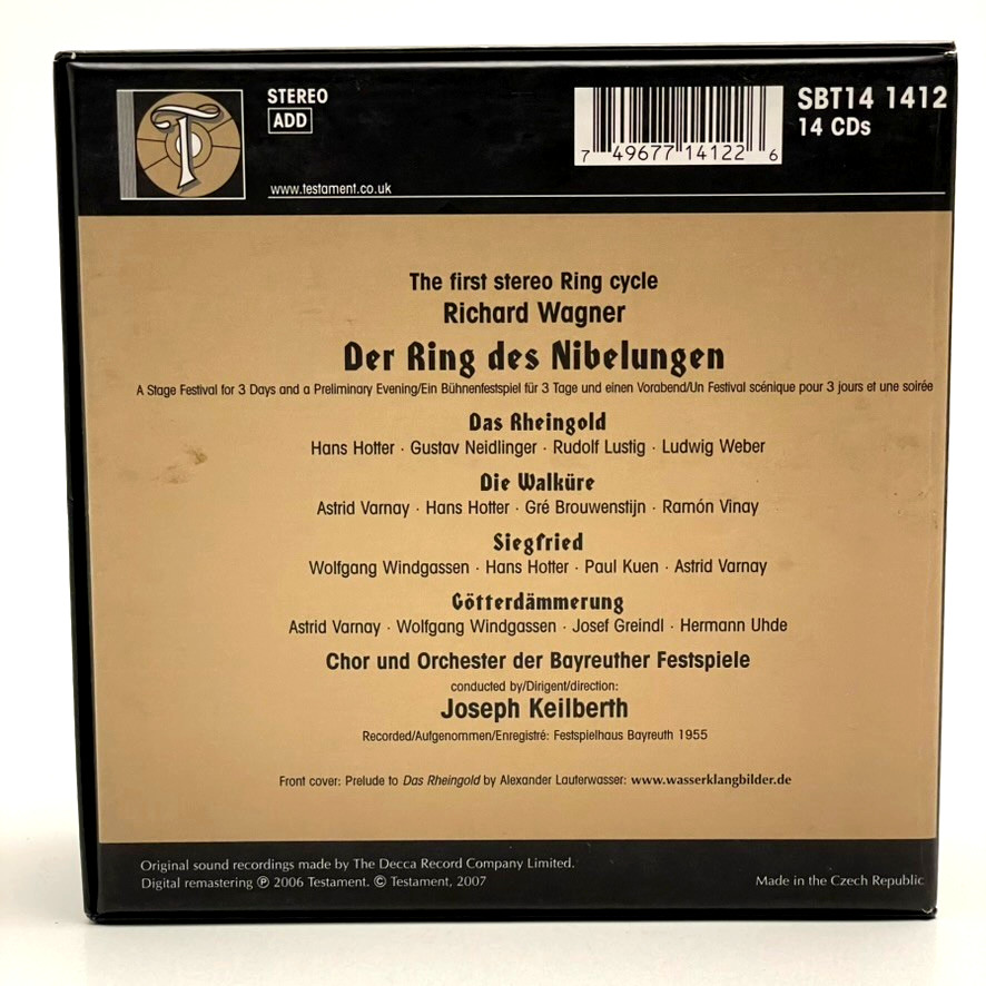 Richard Wagner Complete Opera ``The Ring of the Nibelungen''  RARE 14 CD SET