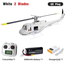 FlyWing UH1 V4 RC Helicopter  M10 GPS ACE Altitude Hold US Plug White RTF New