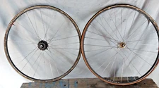 Ofmega NISI Vintage 700c Road Bike Wheel Set Tubular 126/100mm 32S USA Shipper:)