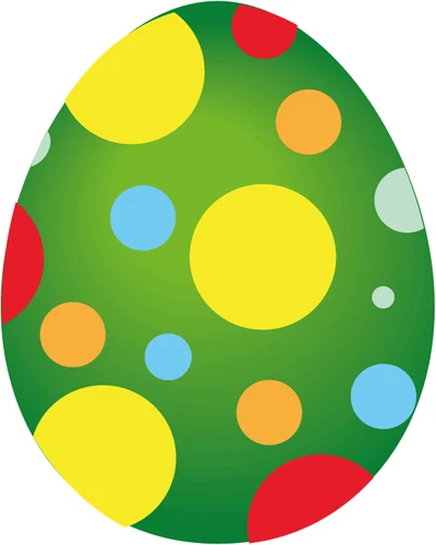 Kolorowe okrągłe jajko wielkanocne zderzak samochodowy naklejka naklejka - Zdjęcie 1 z 1