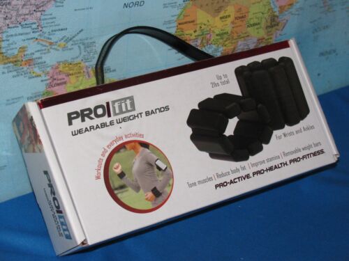 PRO FIT WEARABLE WEIGHT BANDS ADJUSTABLE FOR WRISTS & ANKLES 2PC SET *BRAND NEW* - Picture 7 of 7