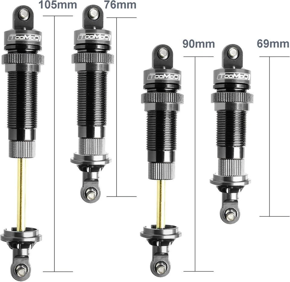 90mm/105mm 1/10 Oil Shock Absorber w/Large Hole Damper for Slash 2WD/4WD 4x4 - Image 2 of 4