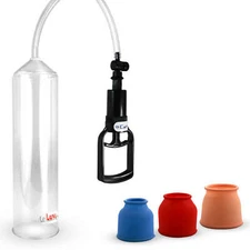LeLuv Penis Pump EasyOp Tgrip with 3 Sizes of Cylinder Seals
